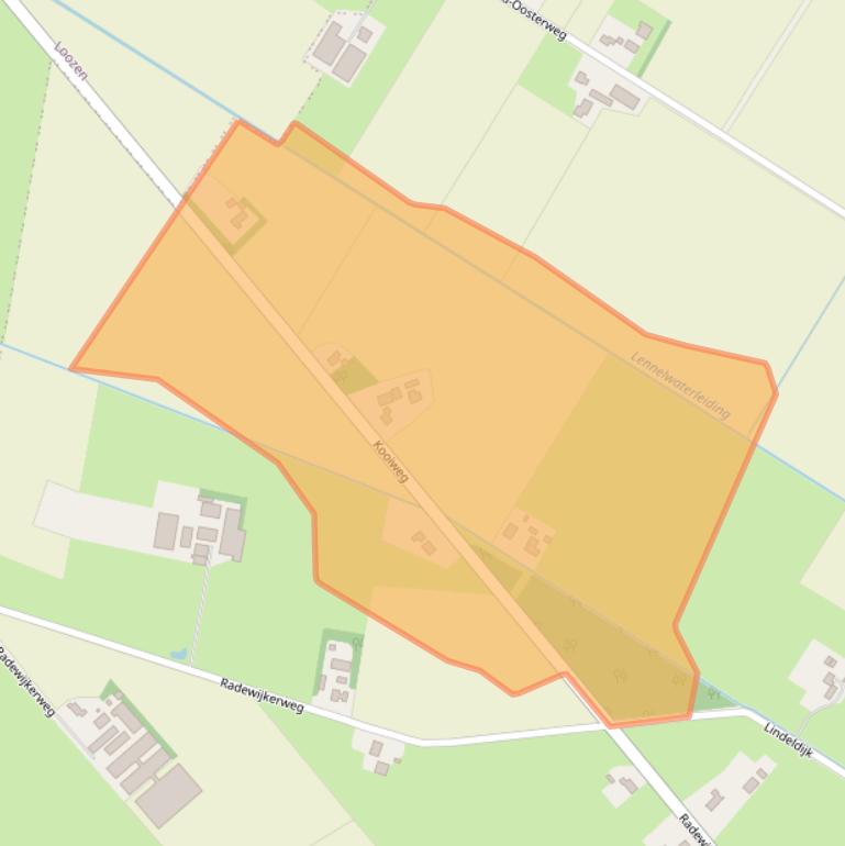 Kaart van postcodegebied 7791RE.