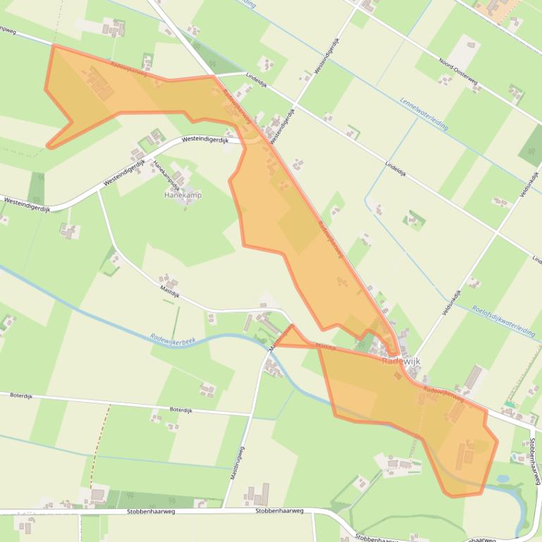 Kaart van postcodegebied 7791RJ.