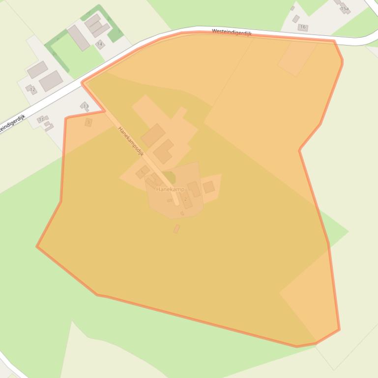 Kaart van postcodegebied 7791RM.