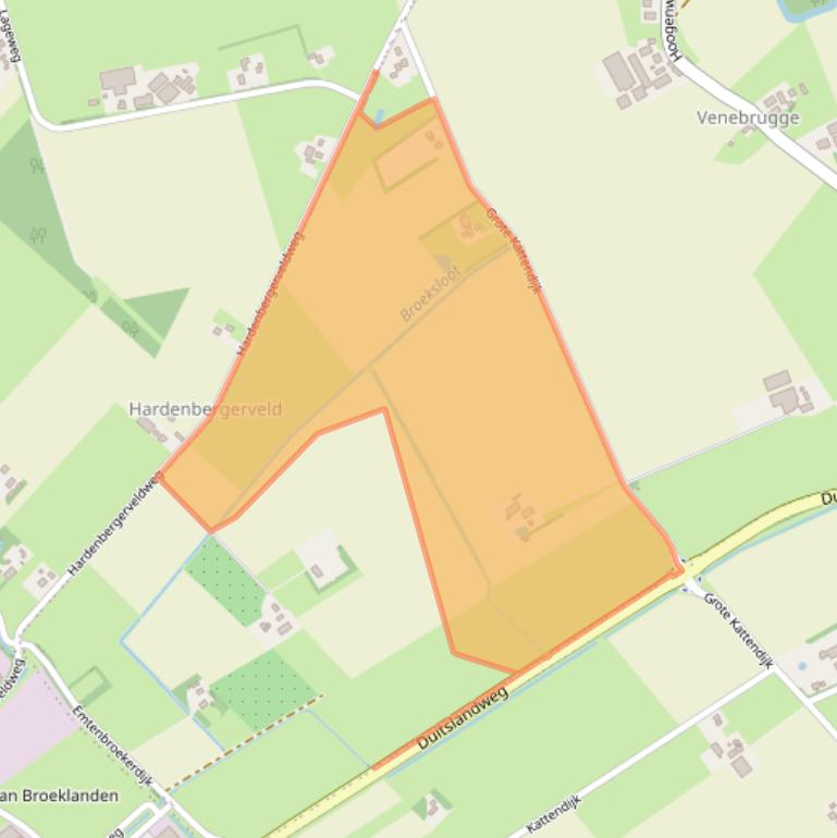 Kaart van postcodegebied 7792VC.