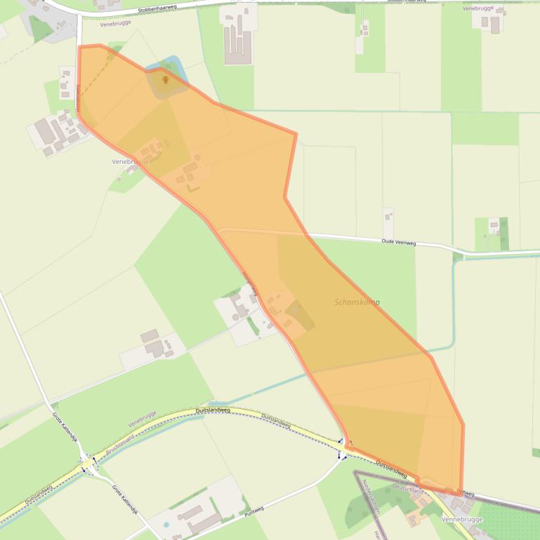 Kaart van postcodegebied 7792VD.
