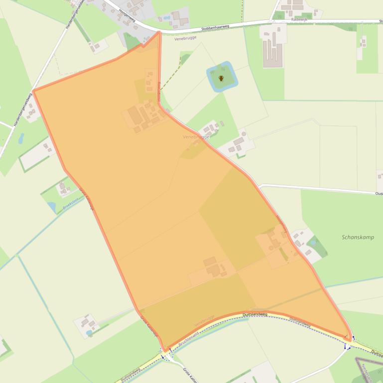 Kaart van postcodegebied 7792VE.