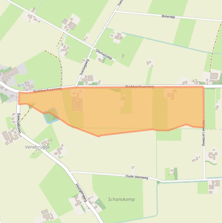 Kaart van postcodegebied 7792VG.