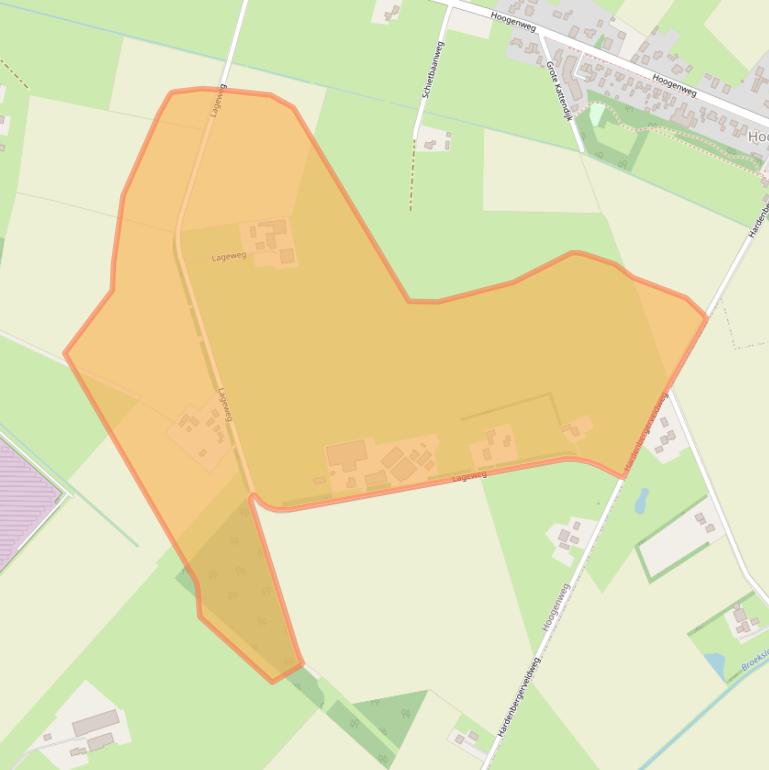 Kaart van postcodegebied 7793HG.