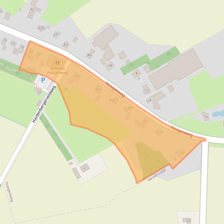 Kaart van postcodegebied 7793HP.