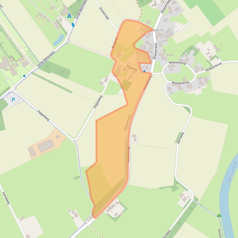 Kaart van postcodegebied 7794RD.