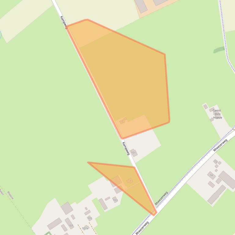 Kaart van postcodegebied 7794RM.