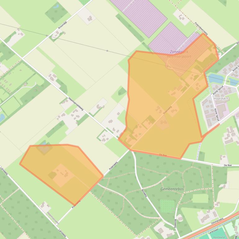 Kaart van postcodegebied 7796HC.