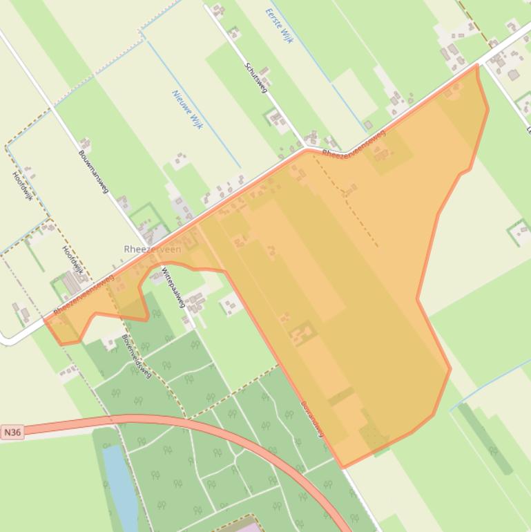 Kaart van postcodegebied 7797HD.