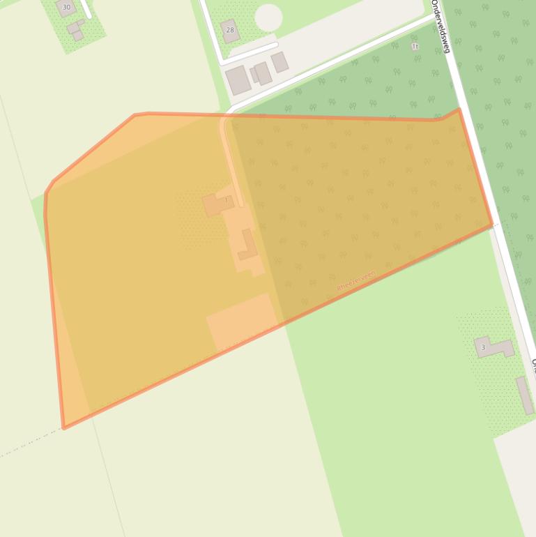 Kaart van postcodegebied 7797RA.