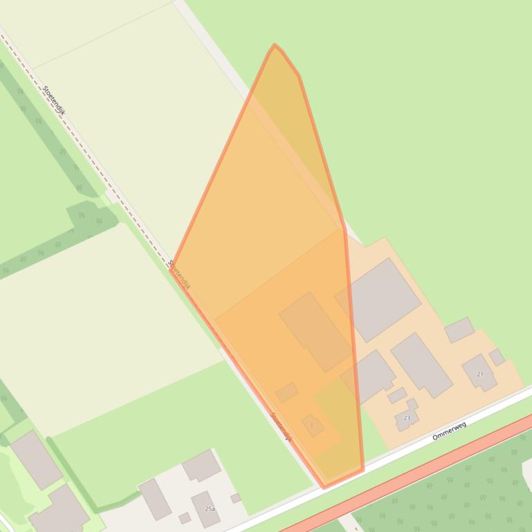 Kaart van postcodegebied 7797RH.