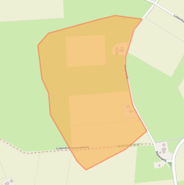 Kaart van postcodegebied 7798CD.