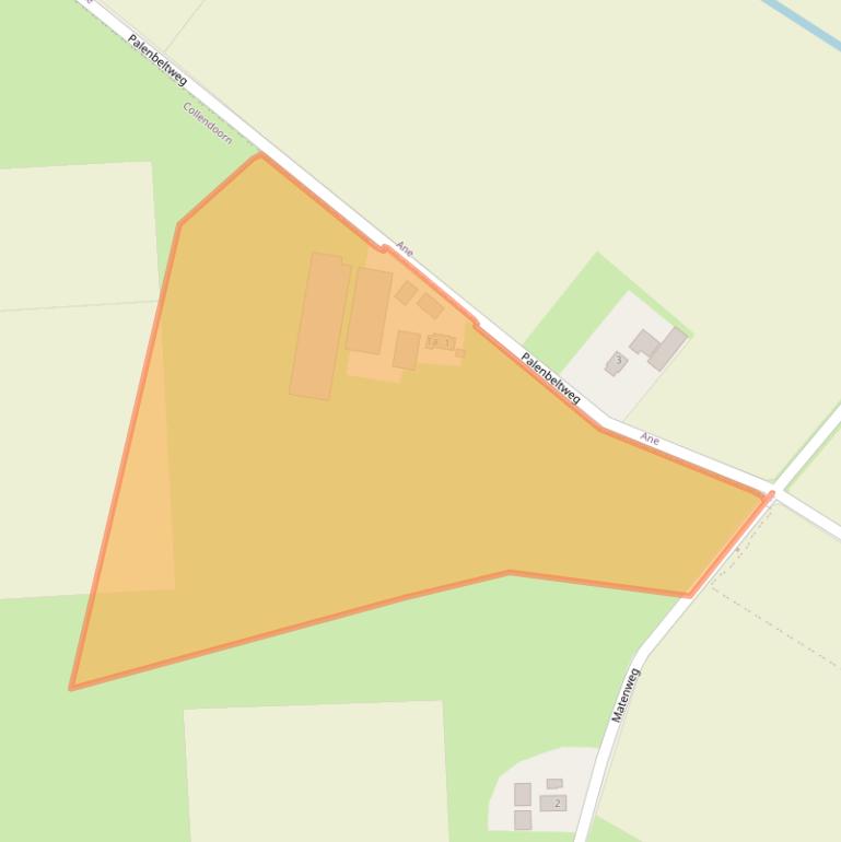 Kaart van postcodegebied 7798CE.