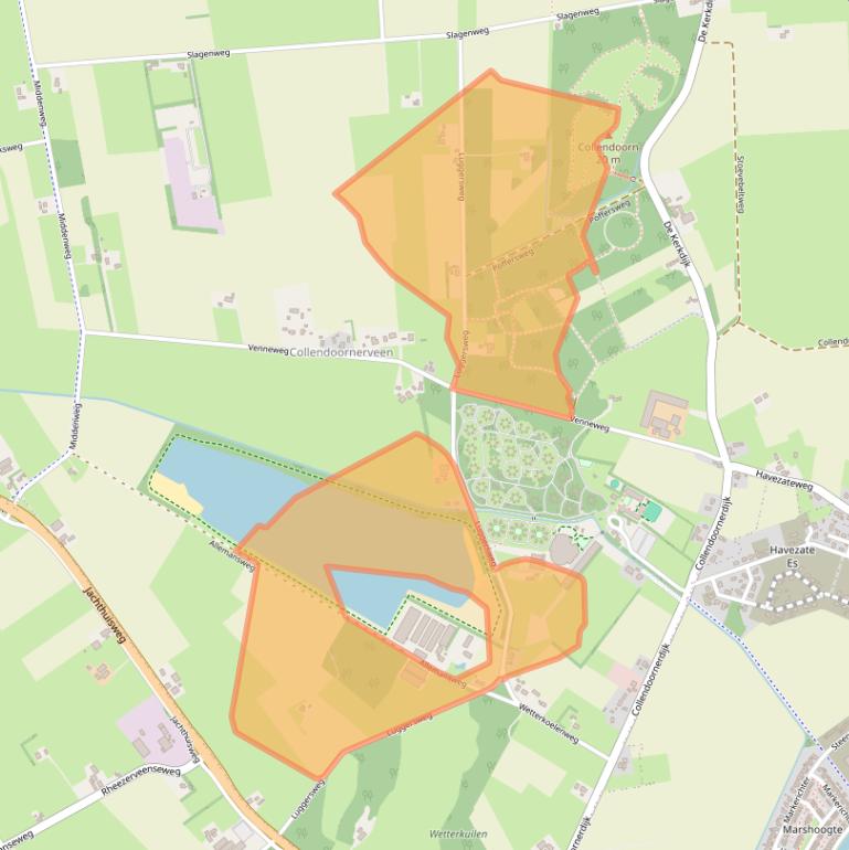 Kaart van postcodegebied 7798CN.