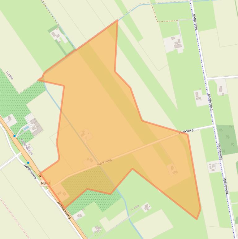 Kaart van postcodegebied 7798CR.