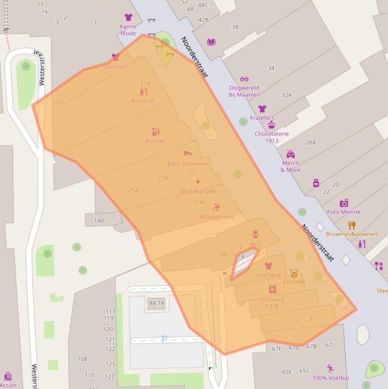 Kaart van postcodegebied 7811AK.