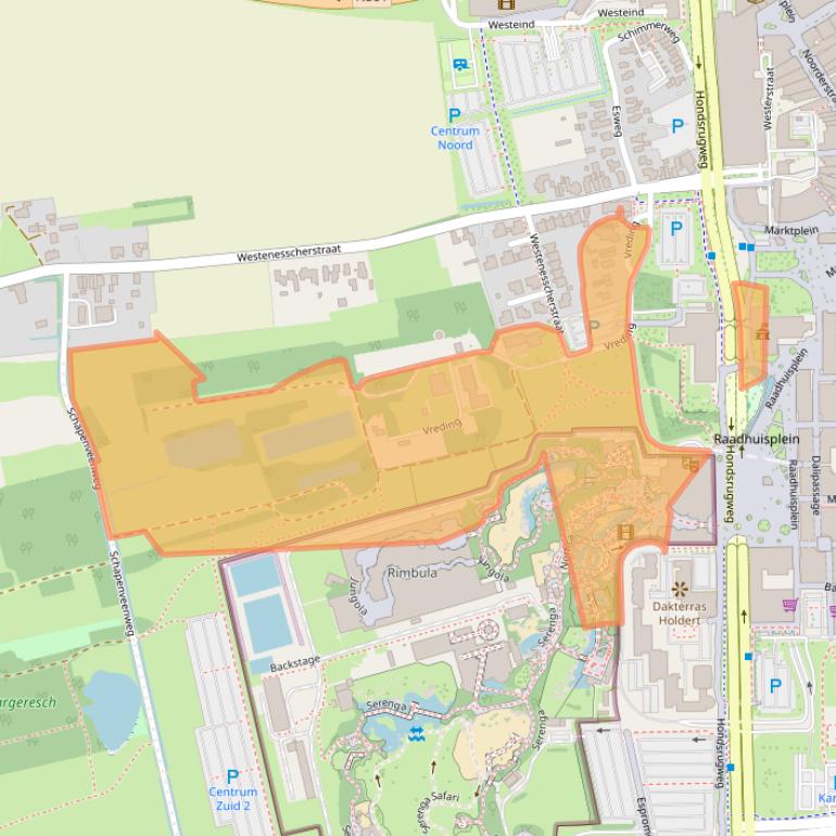 Kaart van postcodegebied 7811AZ.