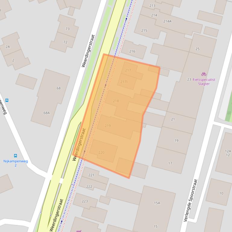 Kaart van postcodegebied 7811CB.