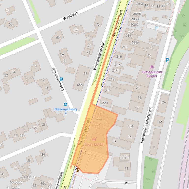 Kaart van postcodegebied 7811CC.