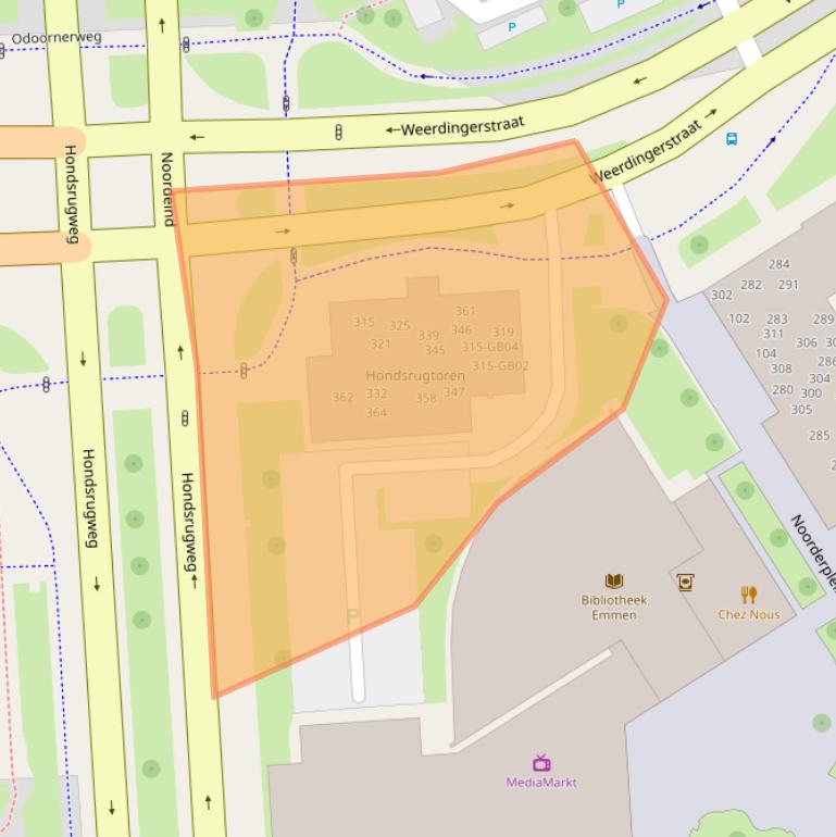 Kaart van postcodegebied 7811CD.