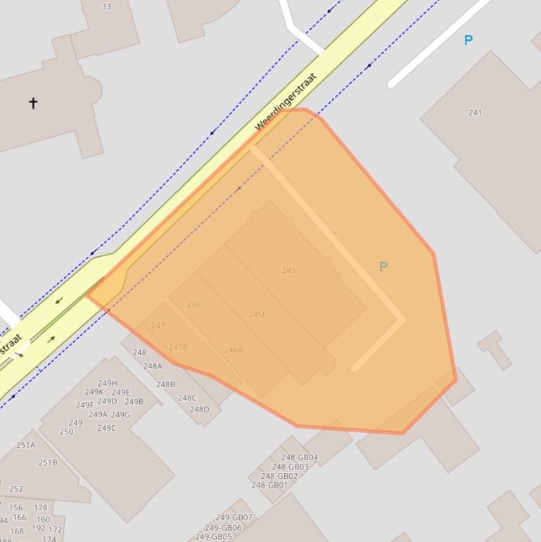 Kaart van postcodegebied 7811CJ.