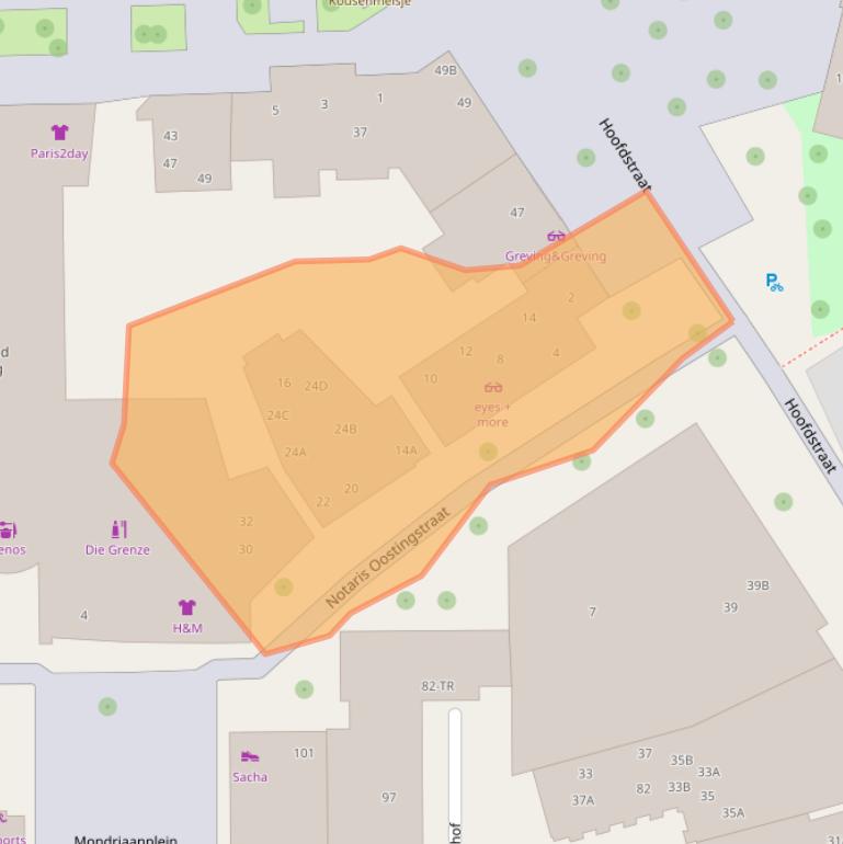 Kaart van postcodegebied 7811CT.