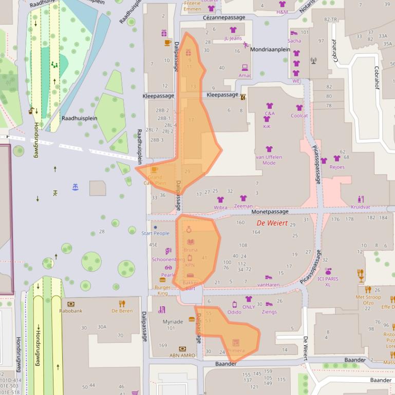 Kaart van postcodegebied 7811DA.
