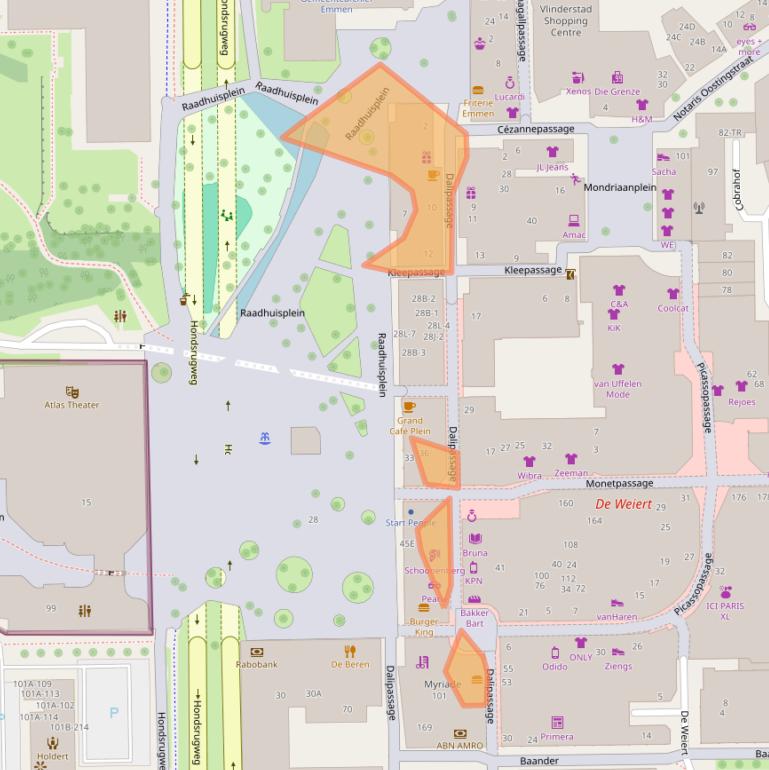 Kaart van postcodegebied 7811DB.