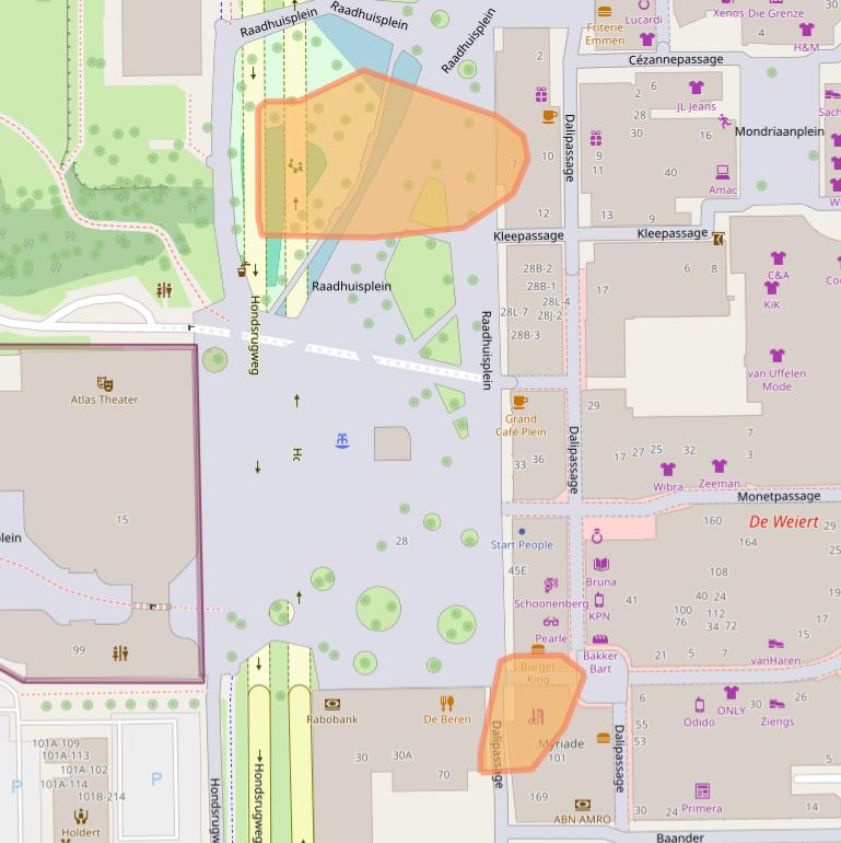 Kaart van postcodegebied 7811DC.