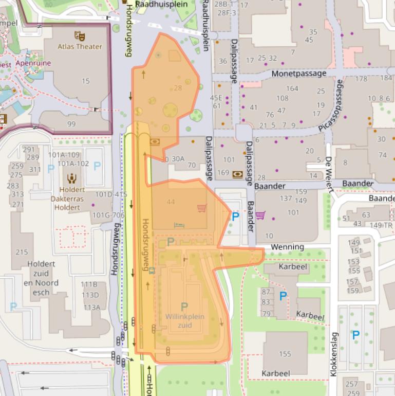 Kaart van postcodegebied 7811DD.