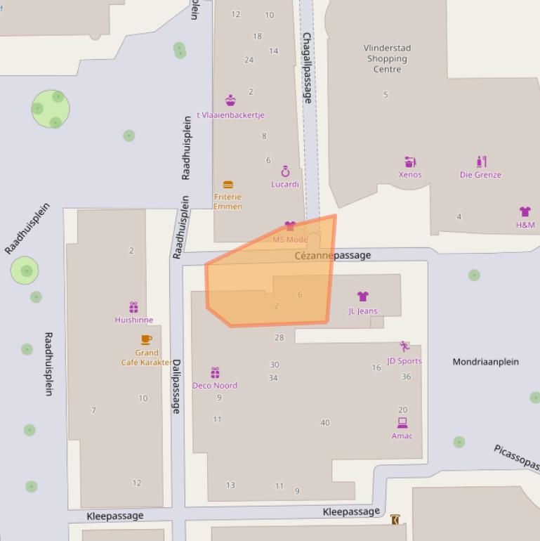 Kaart van postcodegebied 7811DE.