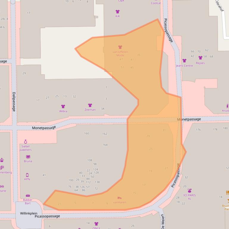 Kaart van postcodegebied 7811DN.