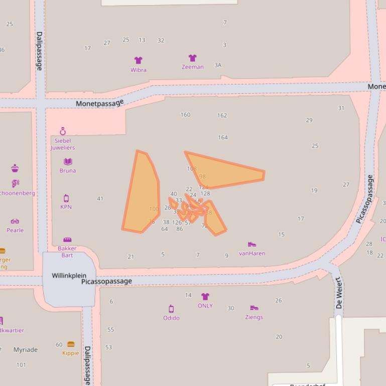 Kaart van postcodegebied 7811DV.