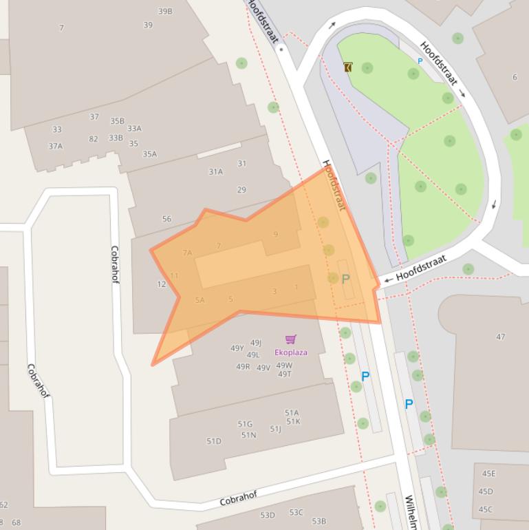 Kaart van postcodegebied 7811EA.