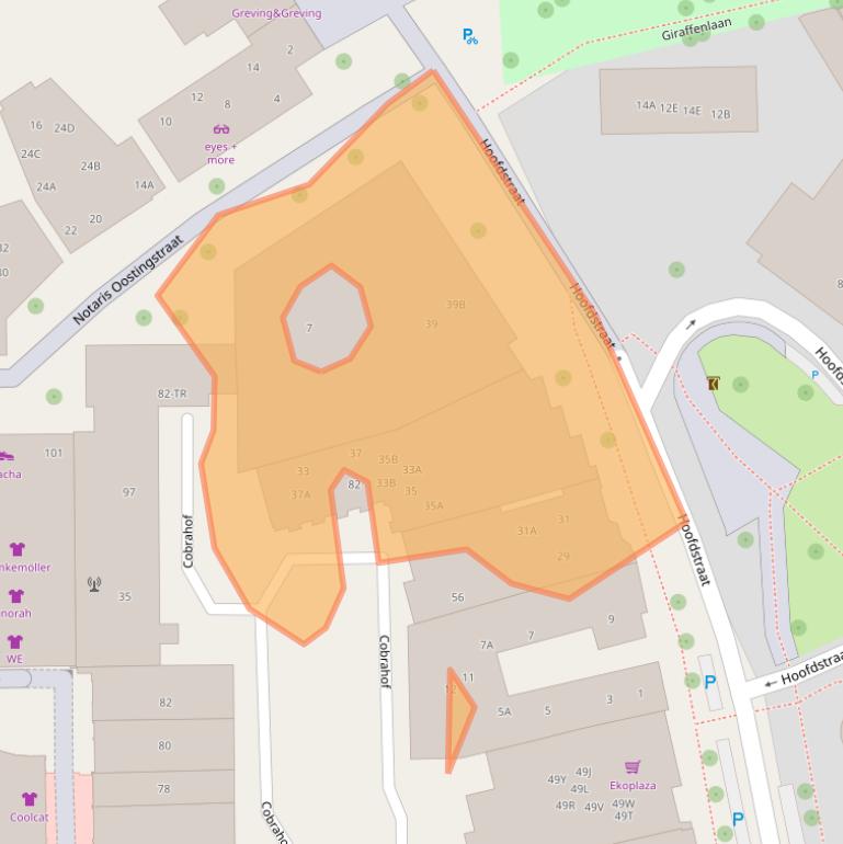 Kaart van postcodegebied 7811EB.