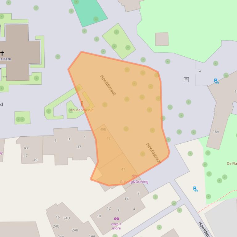 Kaart van postcodegebied 7811EC.