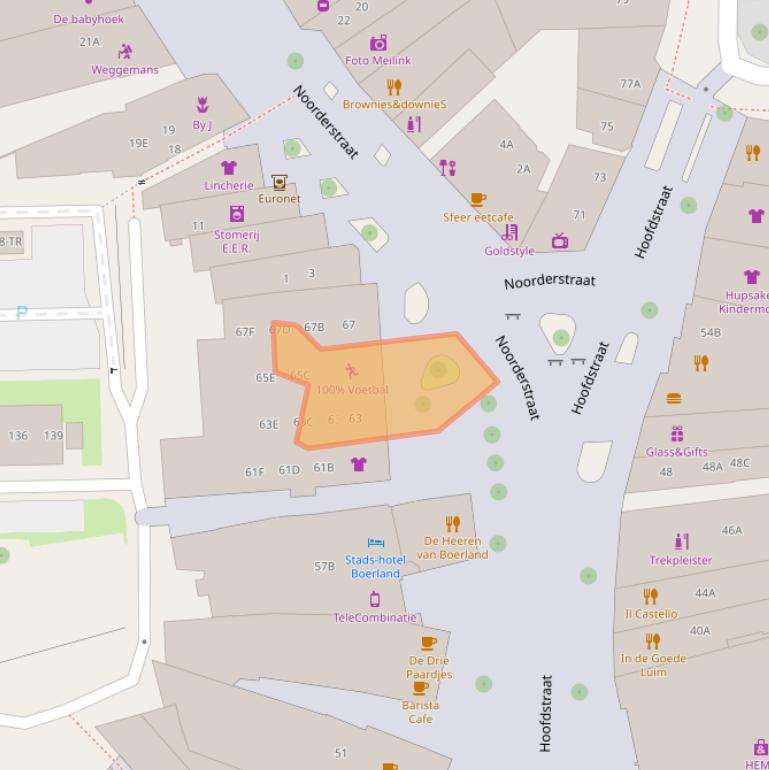 Kaart van postcodegebied 7811EE.