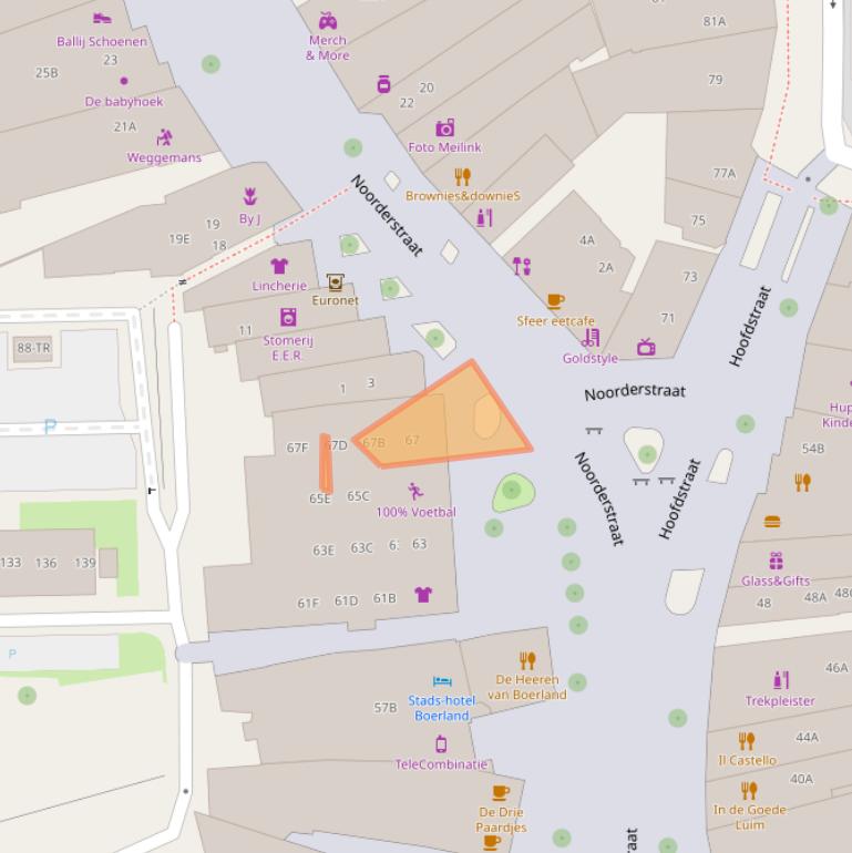 Kaart van postcodegebied 7811EG.