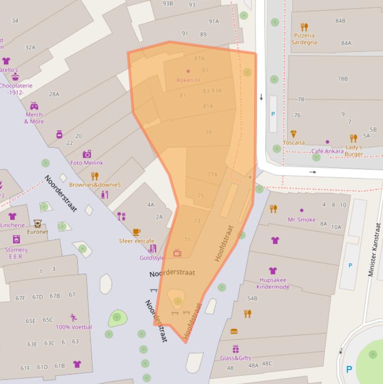 Kaart van postcodegebied 7811EH.