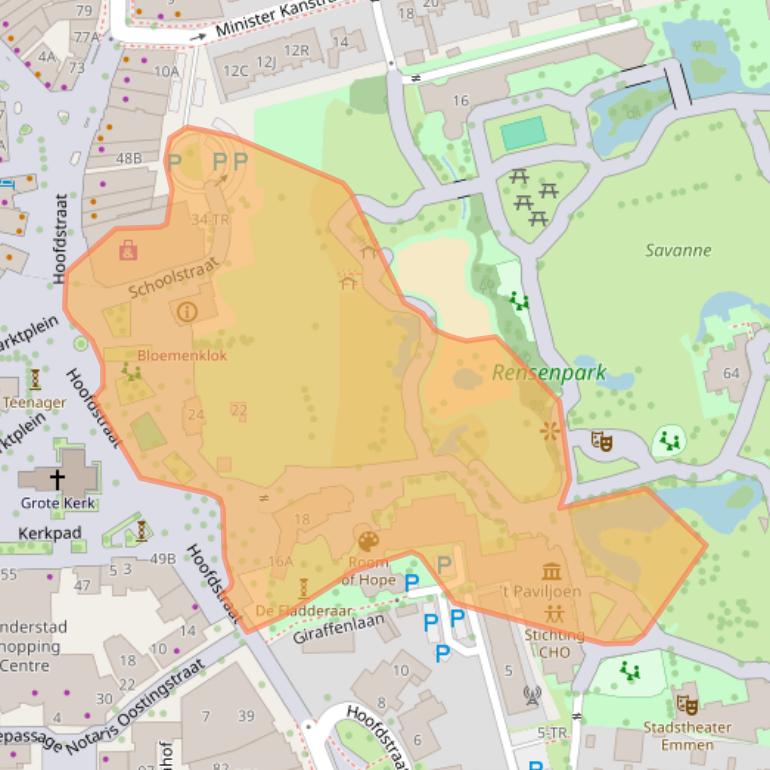 Kaart van postcodegebied 7811EP.