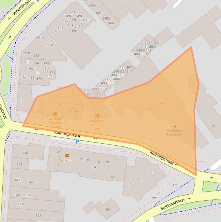 Kaart van postcodegebied 7811GD.