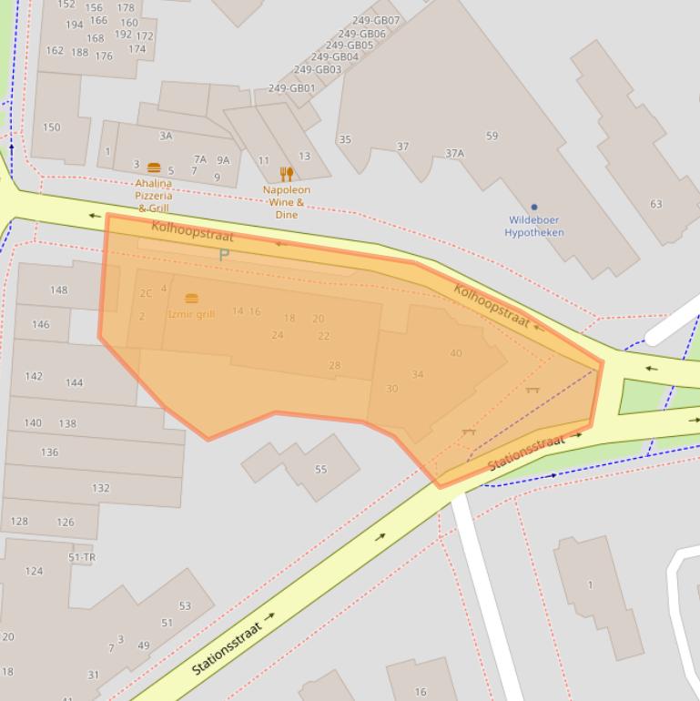 Kaart van postcodegebied 7811GE.