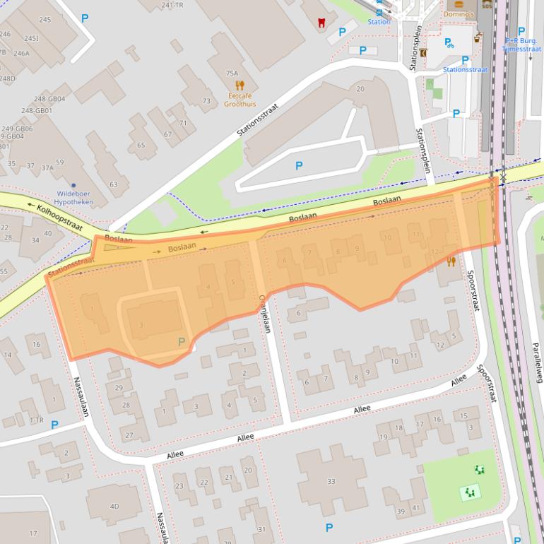 Kaart van postcodegebied 7811GJ.