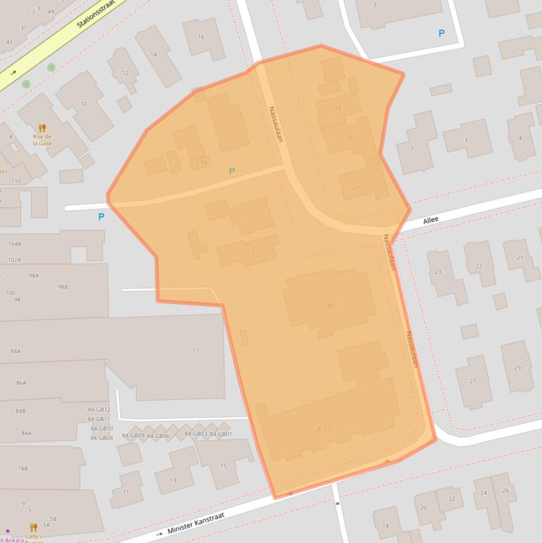 Kaart van postcodegebied 7811GK.