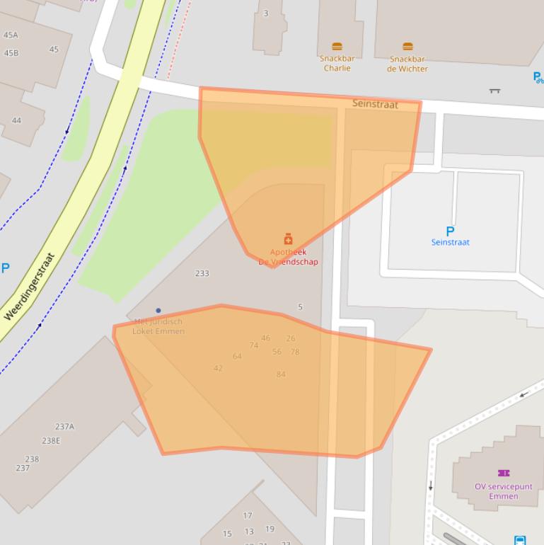 Kaart van postcodegebied 7811GV.