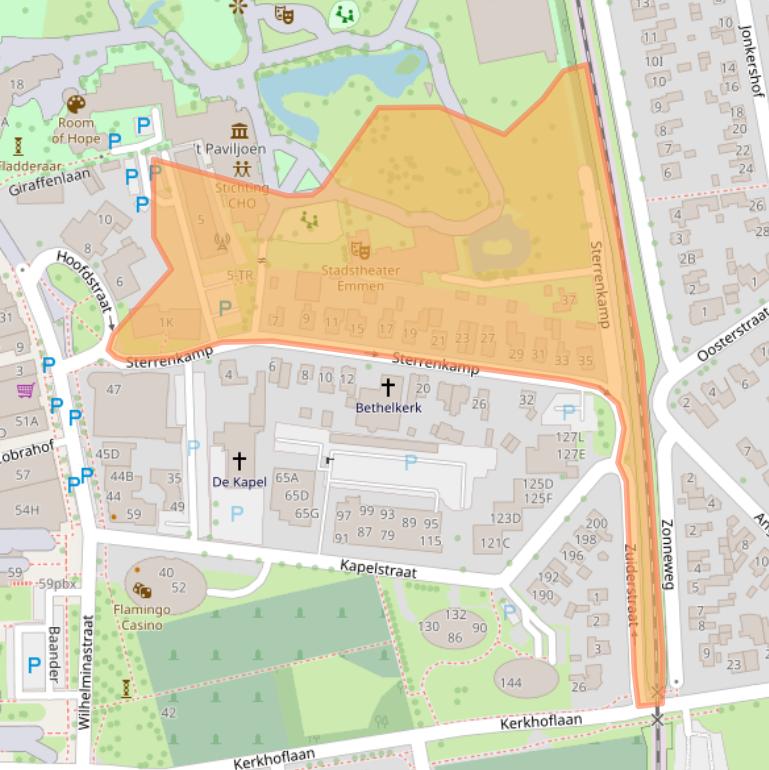 Kaart van postcodegebied 7811HA.