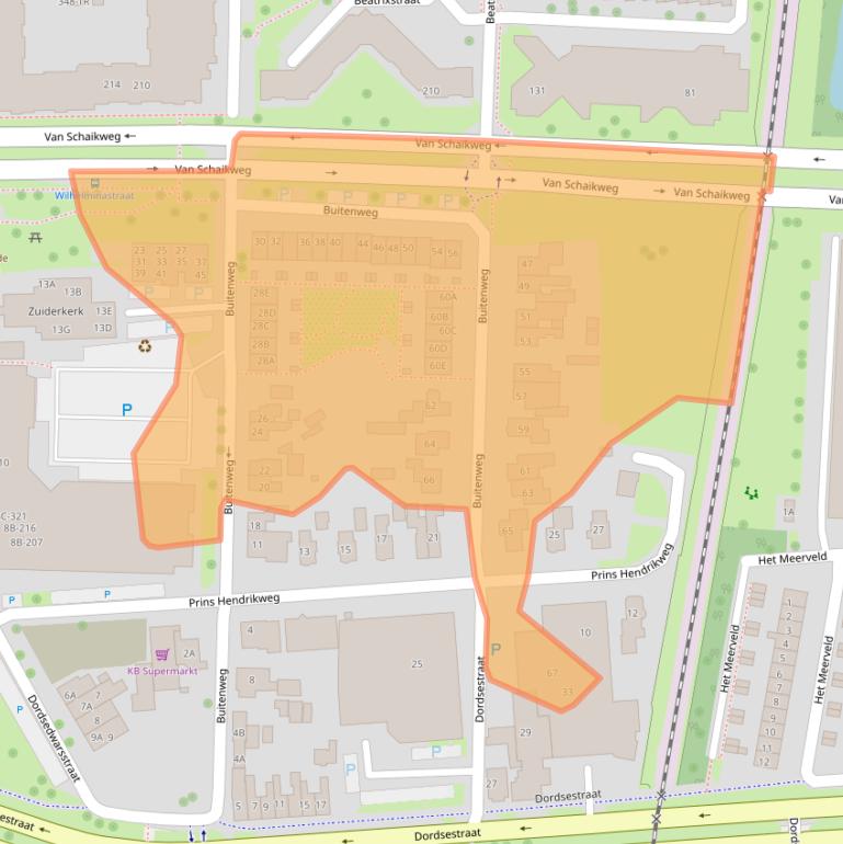 Kaart van postcodegebied 7811JZ.