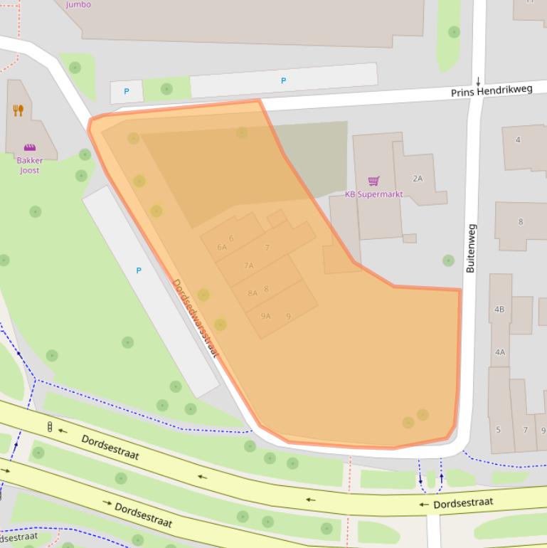 Kaart van postcodegebied 7811KB.