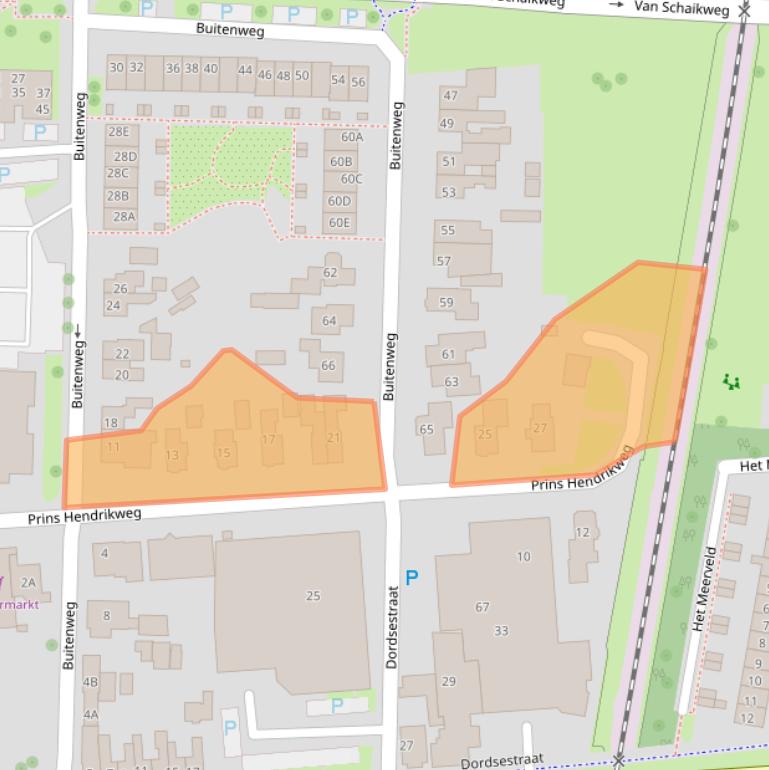 Kaart van postcodegebied 7811KC.