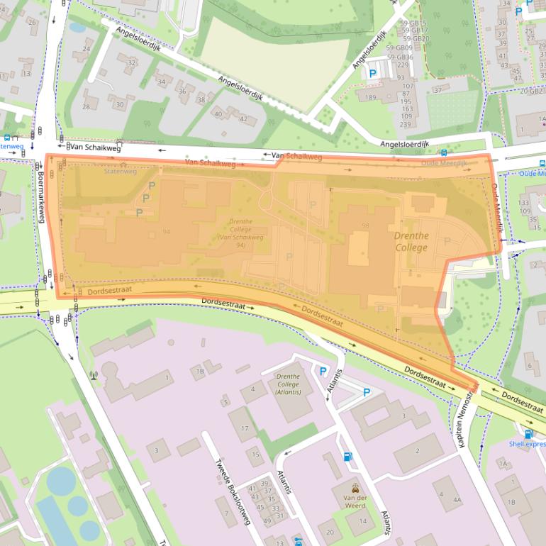 Kaart van postcodegebied 7811KL.